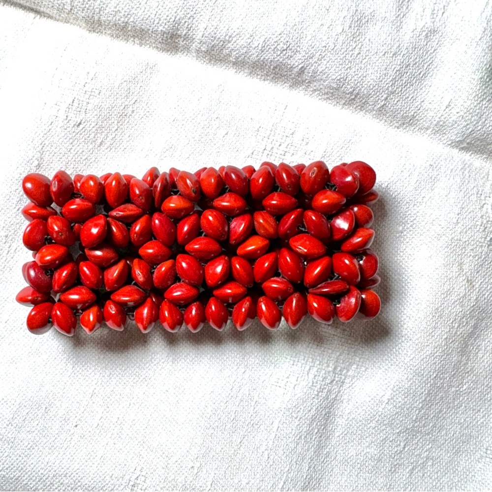 Red Saga Tree Seed Bracelet